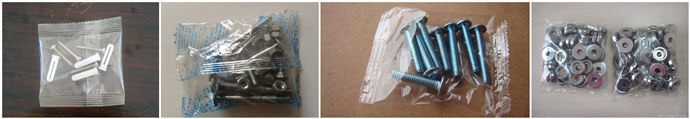 小釘子、螺絲釘、五金配件等小袋包裝樣品