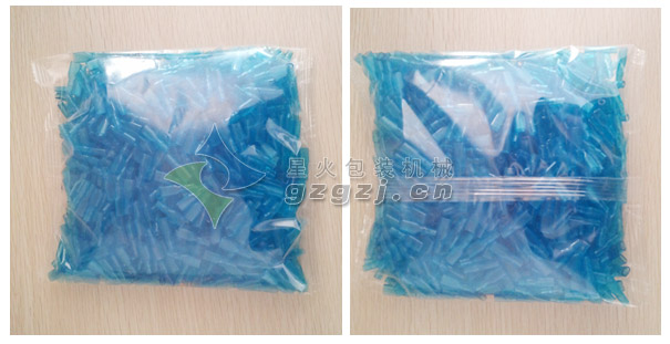 不規(guī)則塑料件數(shù)粒包裝機(jī)樣品